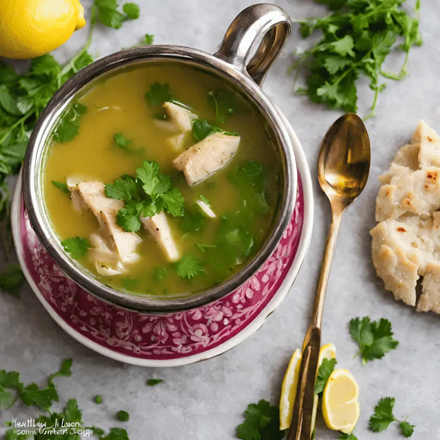 Chicken Lemon Coriander Soup.