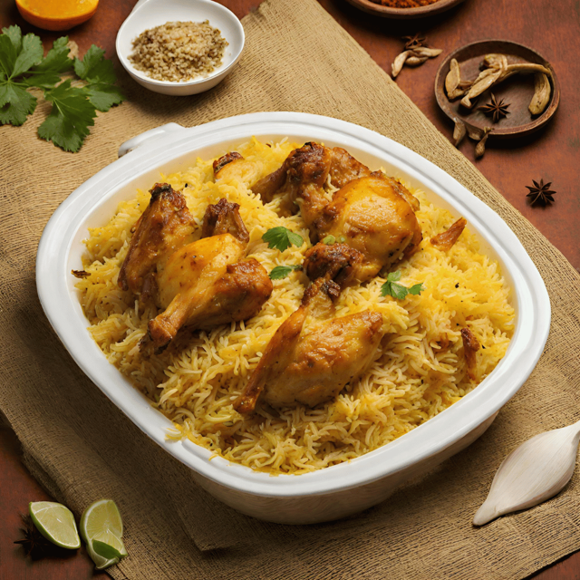 Dum Chicken Biryani.